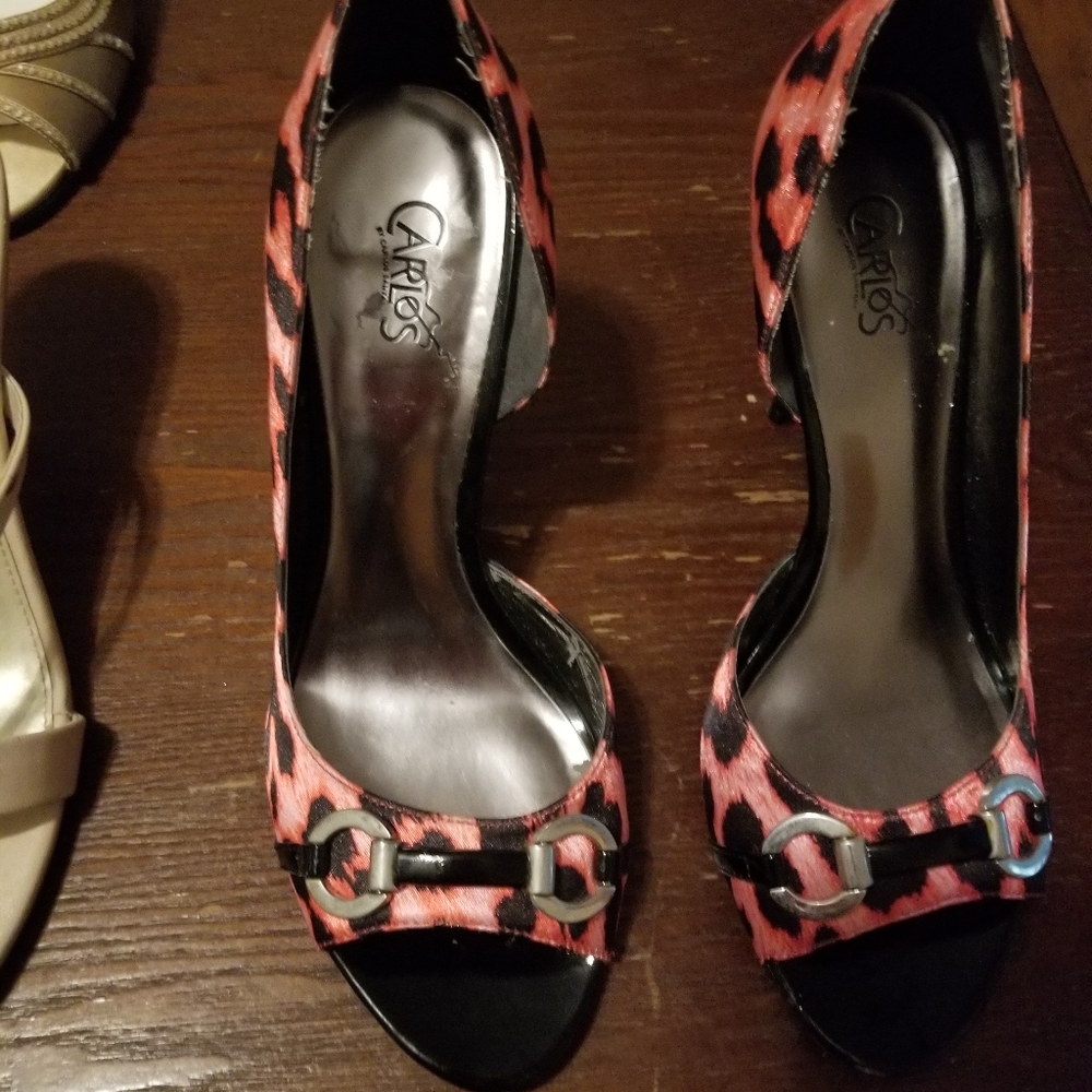 Pink and Black heels